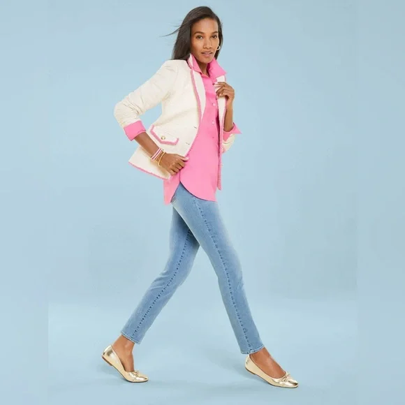 NWOB Talbots Blair Cap Toe Gold Ballet Flats, Size 8M - Picture 5 of 5